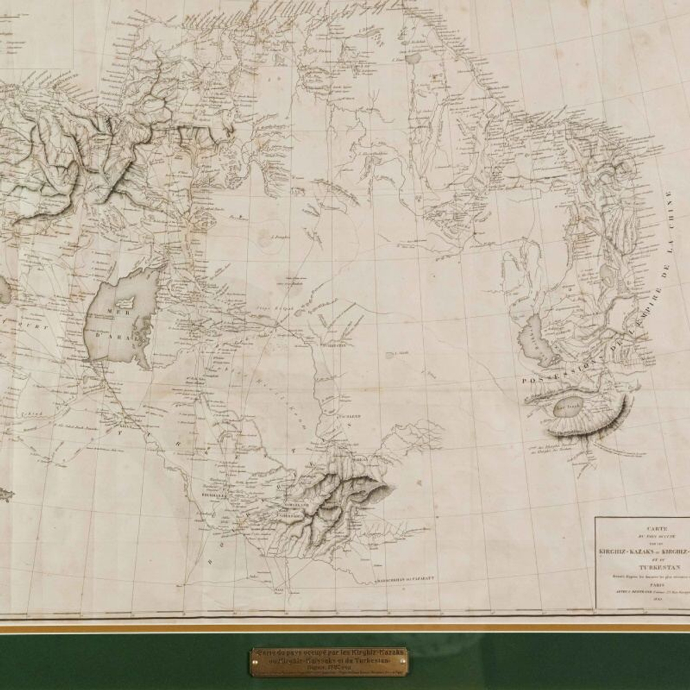 Карта территорий, населенной киргизами-казахами