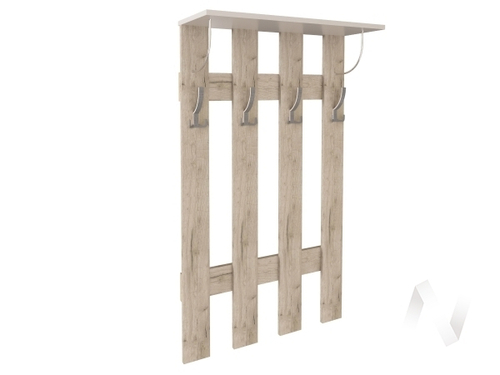 Вешалка ЯПВ-1 Прихожая Ямайка (дуб крафт серый/кашемир)