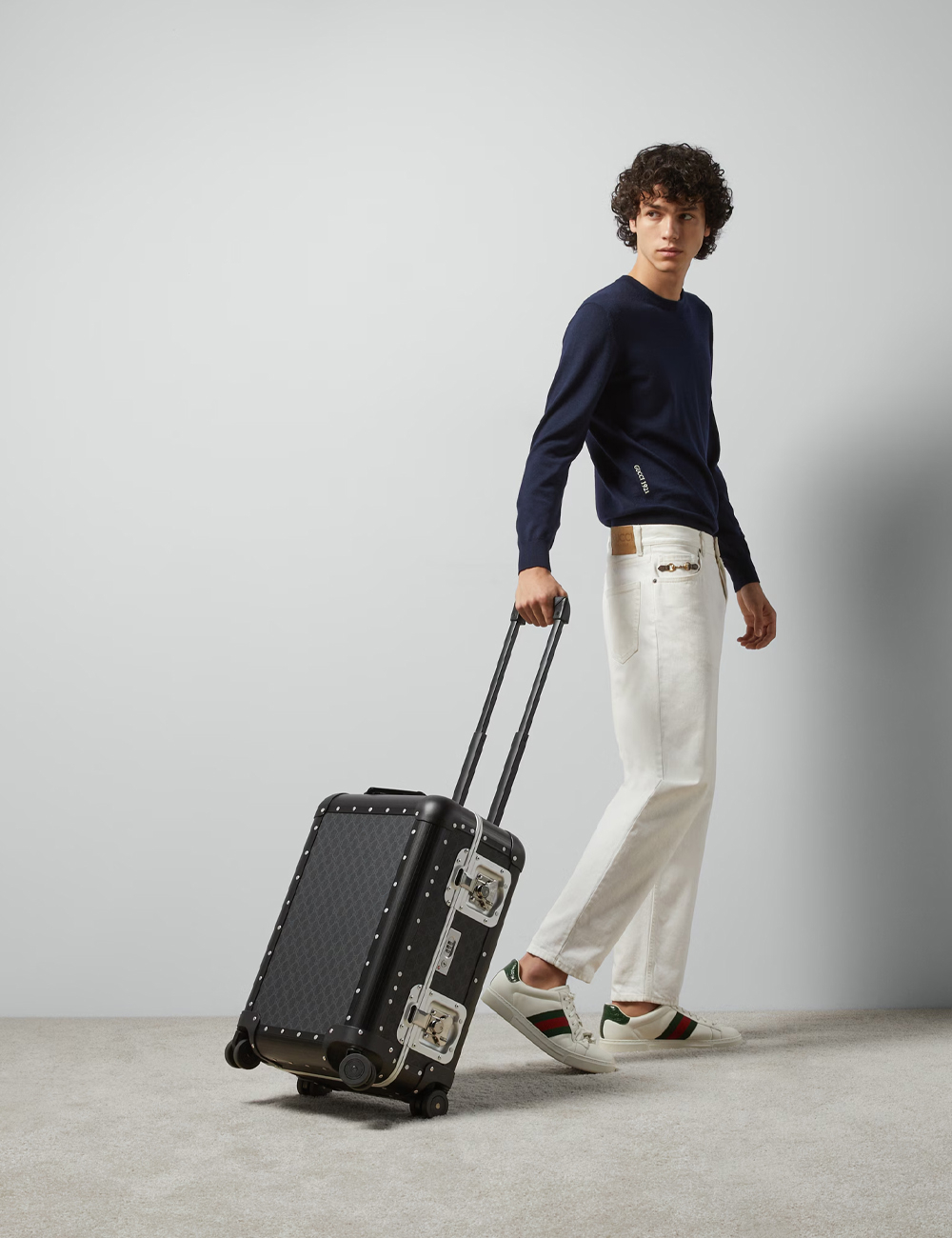 Чемодан Gucci Porter Cabin Plus Trolley "Black Supreme"