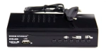 Приставка для цифрового телевидения Openbox DVB-009 металл DVB-T2/C HDMI, 1*USB, RCA, БП встроенный Металл