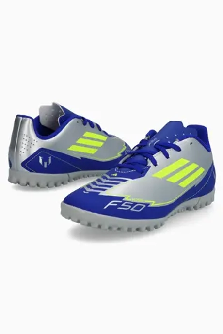 Сороконожки adidas F50 Club Messi TF Junior - серебряный
