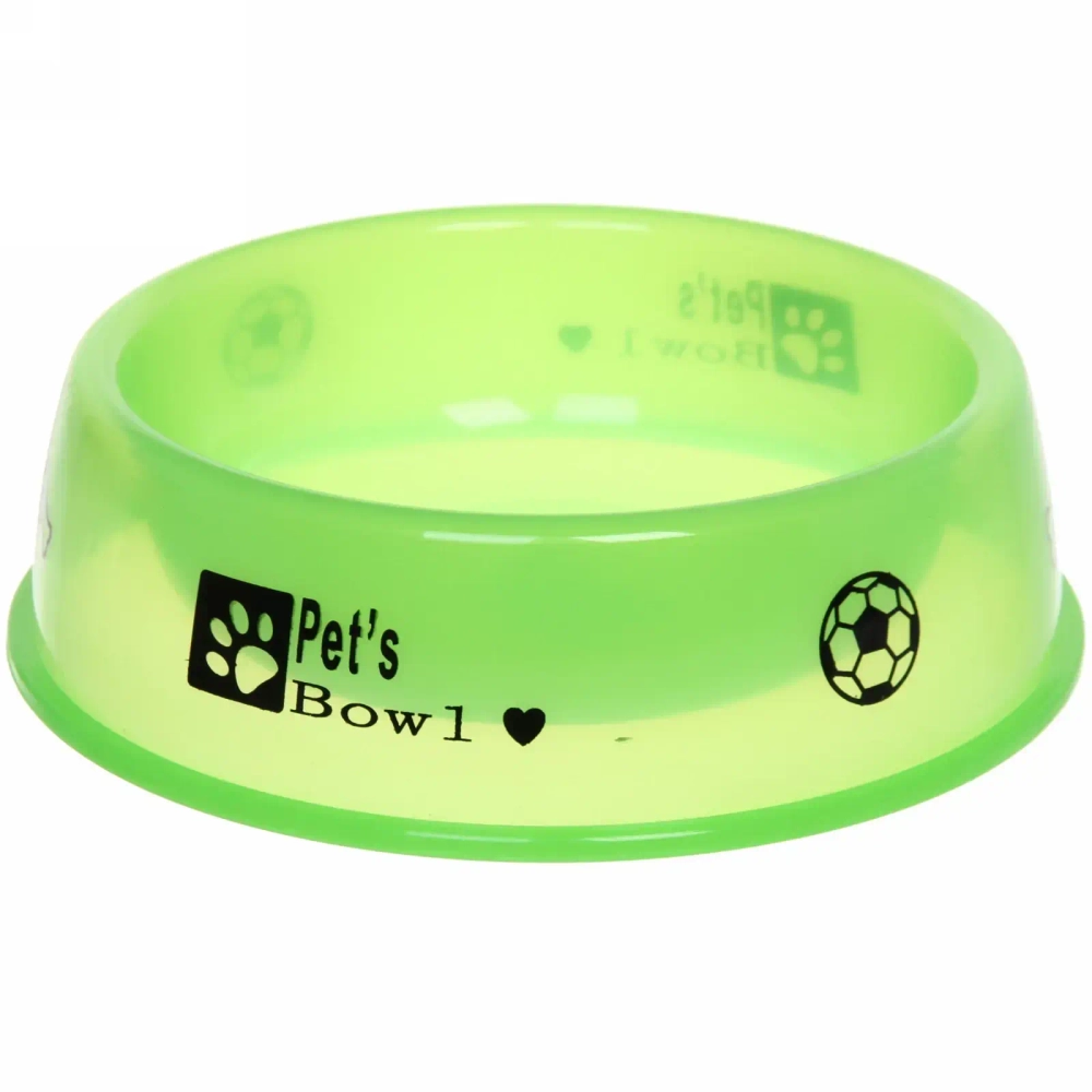 Миска пластиковая «Паппи» 21*6см цвет зеленый / 500мл