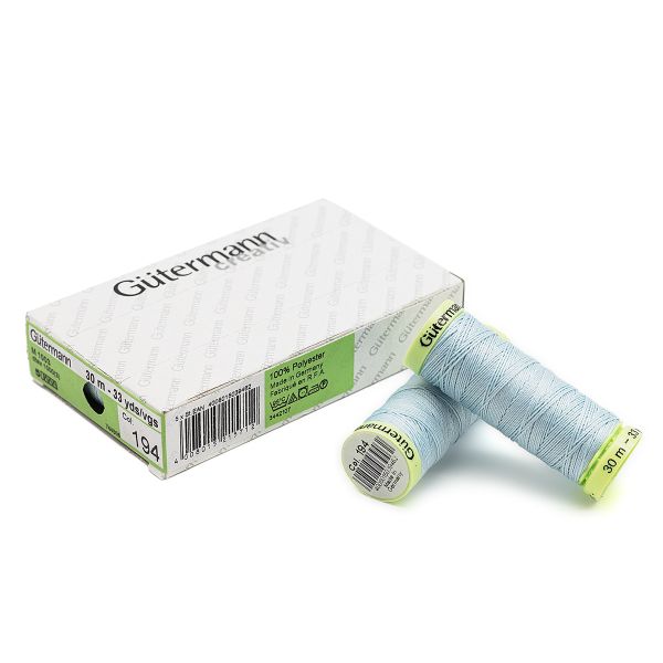 Нитки отделочные Gutermann Top Stitch 30 (30 метров), 5 кат. | 194 пастельно-голубой