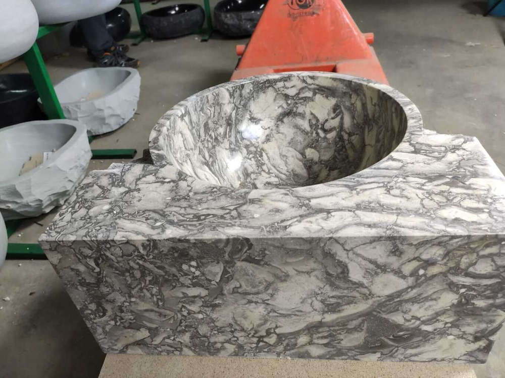 Раковина из мрамора Kotak baskom semi Marmo Doreng KBS-00951 (50*50*22) 00998