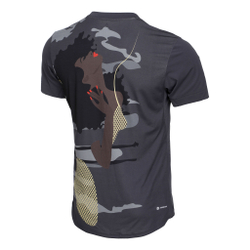Мужское теннисное поло adidas New York Printed T-Shirt Men - Grey