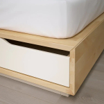 Основание двуспальной кровати - IKEA MANDAL, 200х160 см, береза/белый, МАНДАЛЬ ИКЕА