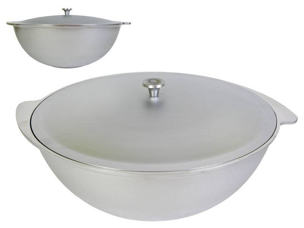 Казан 12л для плова с алюминиевой крышкой