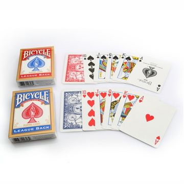 Карты "Bicycle Standard League Back red/blue"