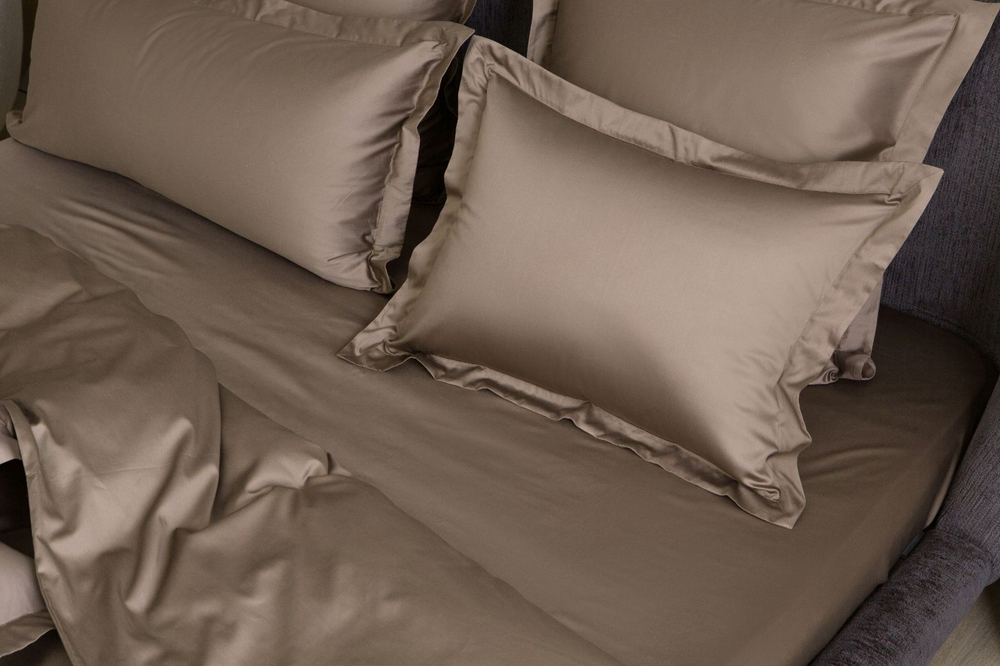 Простыня на резинке 180х200x40 German Grass Brownie Allure коричневая