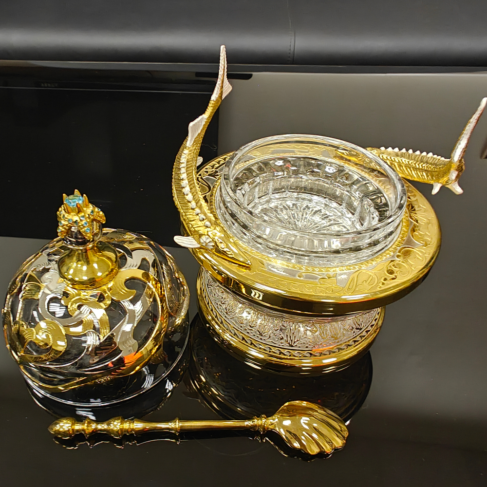 Икорница "Морская звезда -Бирюза" (Златоуст)