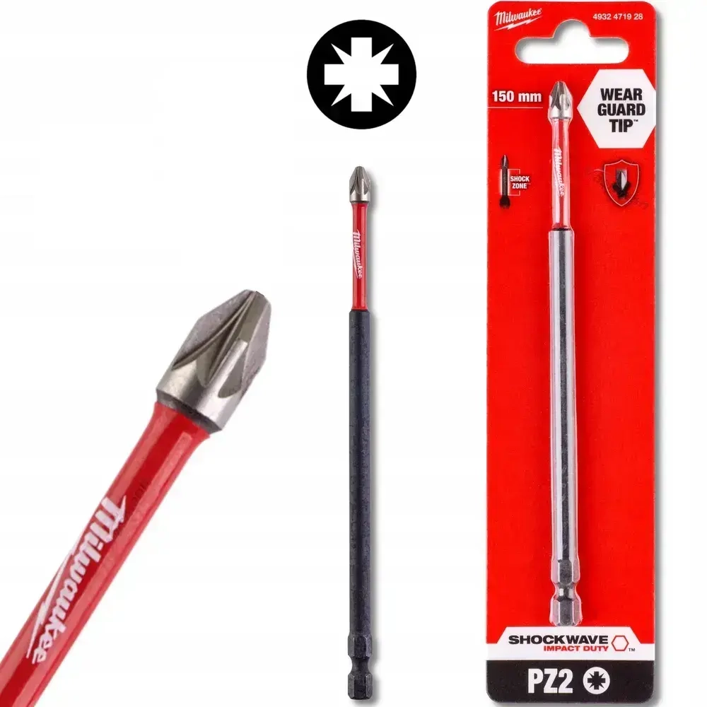 Бита Milwaukee Shockwave PZ2 150мм