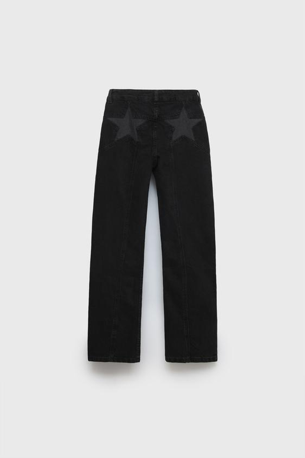 ZARA ДЖИНСЫ Z3D STAR С ШИРОКИМИ ШТАНИНАМИ, ЧЕРНЫЙ