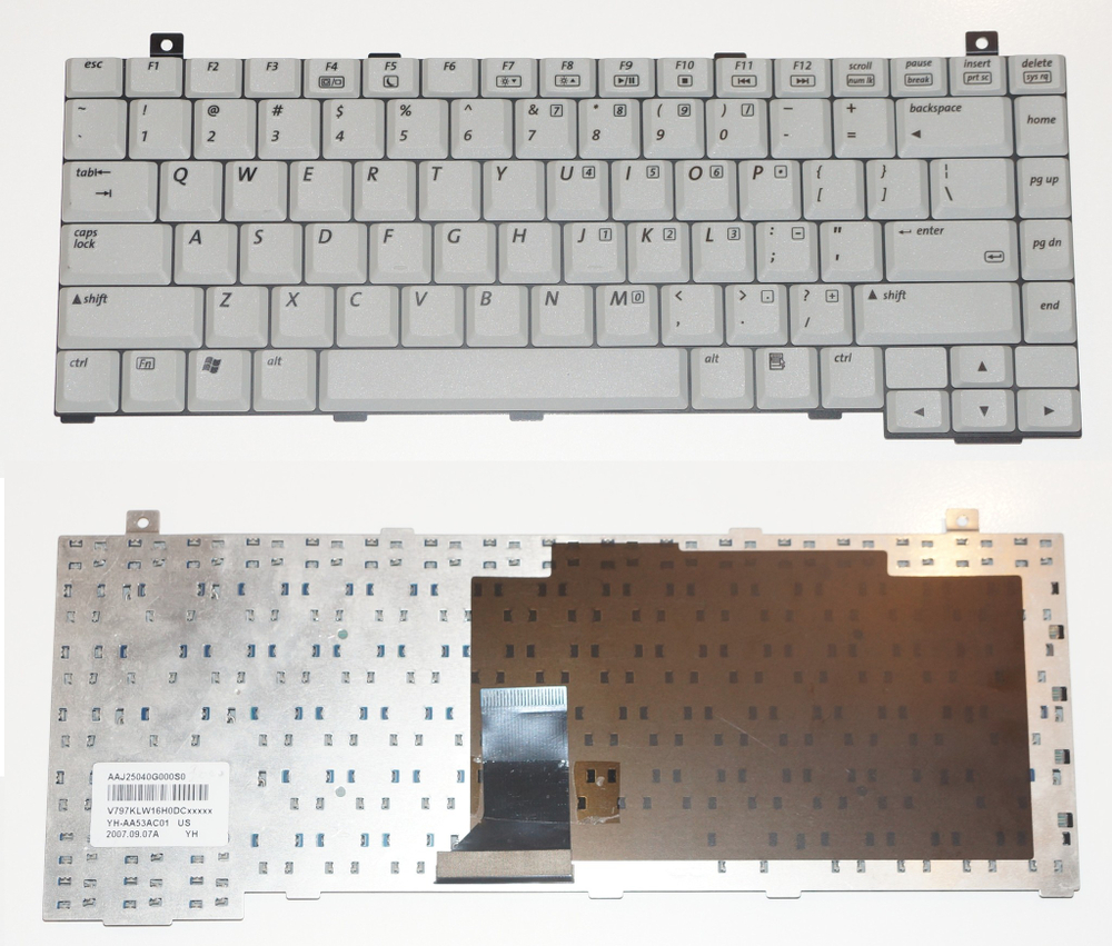 Клавиатура для ноутбука Gateway 3000 MX3000 4012ZG серая (не рус.)