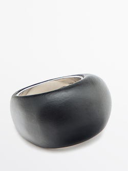 Massimo Dutti Деревянное кольцо, черный