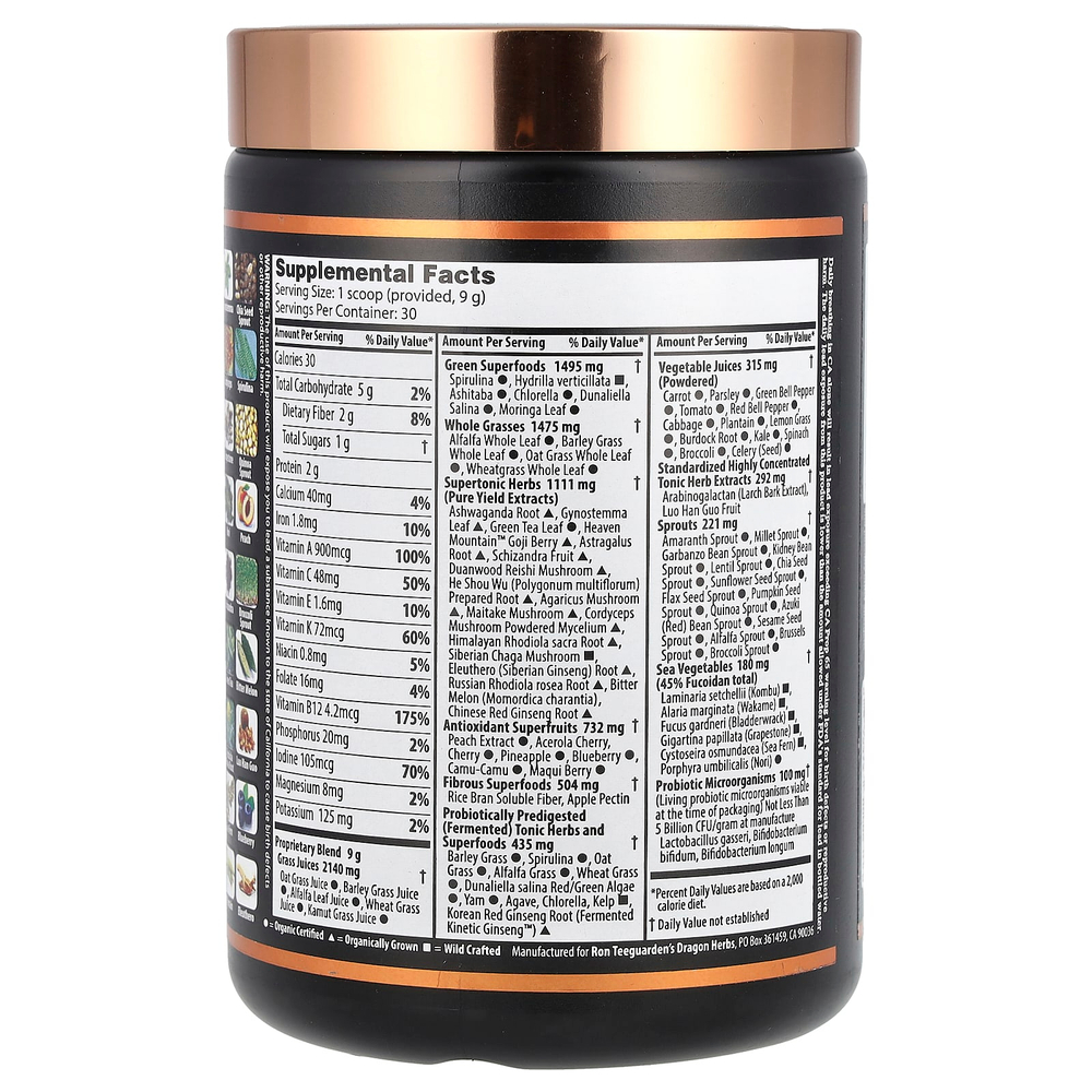 Dragon Herbs, Tonic Alchemy, The Ultimate SuperTonic, смесь суперфудов, 270 г (9,5 унции)