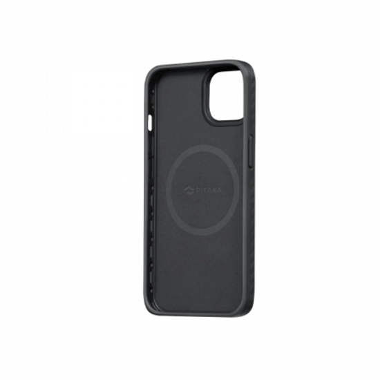 Противоударный чехол Pitaka MagEZ Pro 3 для iPhone 14 (6.1"), черно-серый, кевлар (арамид)