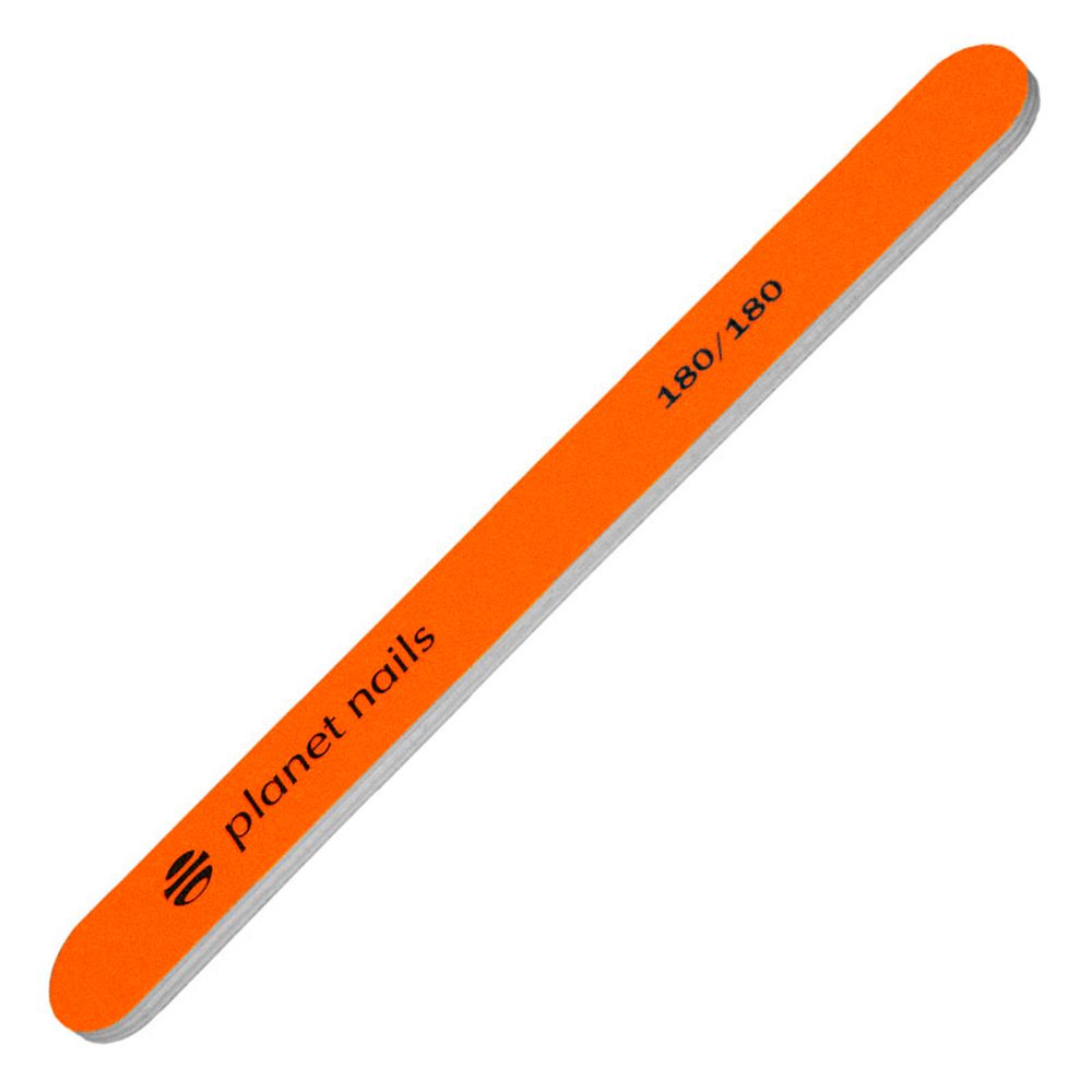 Пилка стандартная неоново-оранжевая 180/180 Planet Nails