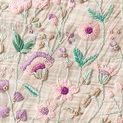 Вышитые цветы