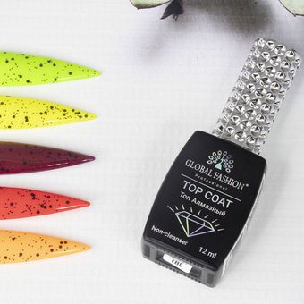 Топ без липкого слоя с эффектом перепелиного яйца, 12 мл