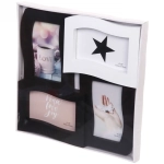 Фоторамка-коллаж 32*32см «Star» цвет черно-белый, на 4 фото, пластик