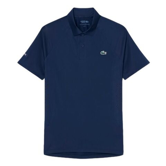 Мужское теннисное поло Lacoste Tennis x Novak Djokovic On Court - navy blue
