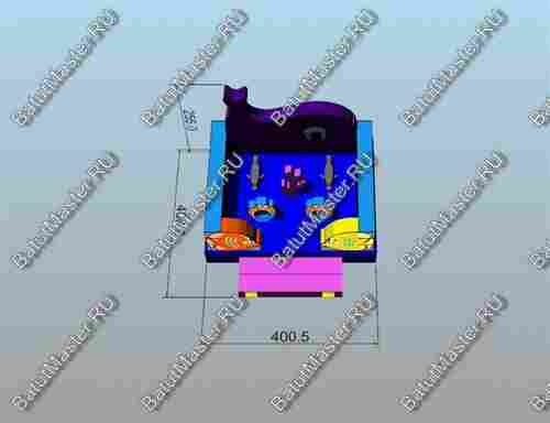 Коммерческий надувной батут "Морское царство 2"