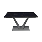 Стол раскладной Malibu (140+40+40), керамика матовая Blackgold