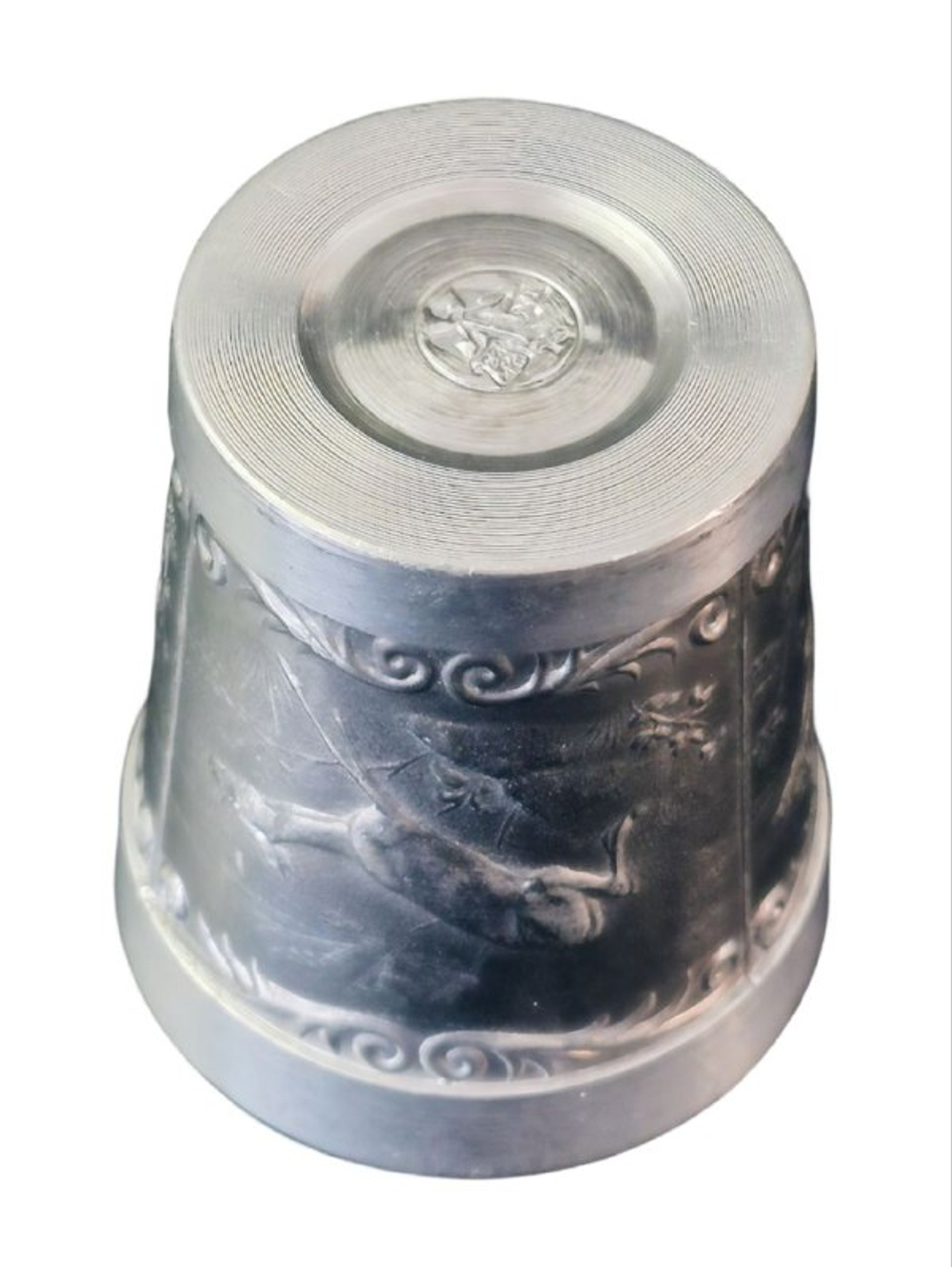 Набор 6 оловянных стопок "Охота" Zinn Германия