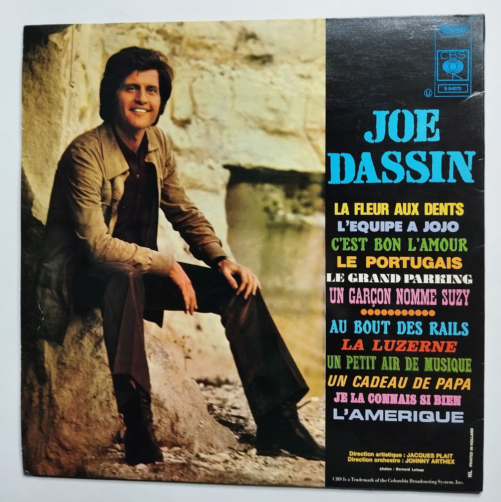 Винтажная виниловая пластинка LP Joe Dassin (Holland 1970)