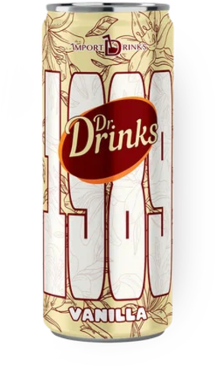 Газированный напиток Др. Дринкс Ваниль / Dr. Drinks Vanilla 0.33 - банка