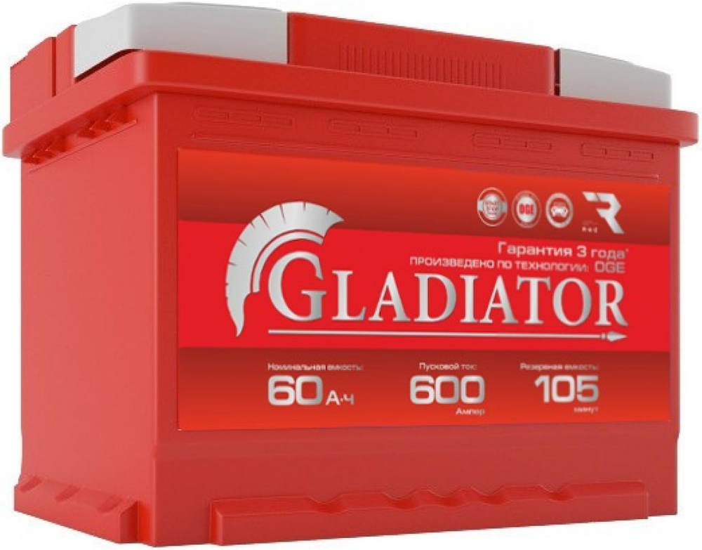 GLADIATOR 6CT- 60 аккумулятор