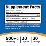 Nutricost, TUDCA, 500 мг, 30 капсул
