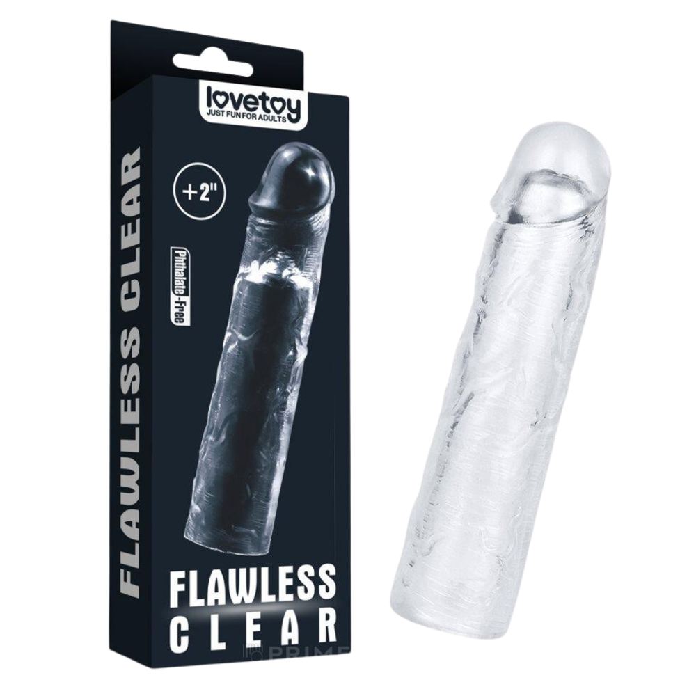 Насадка на пенис прозрачная Flawless Clear (+5 см)