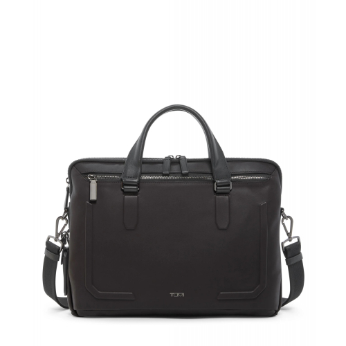 Портфель кожаный Sycamore Slim/Espresso Brown Bombe