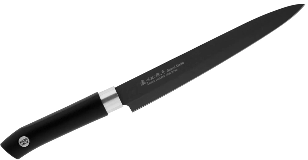 Satake - Нож для сашими Янагиба Satake Sword Smith Black 21см / артикул   805-766  / GTIN 4956617805766
