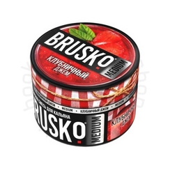 Бестабачная смесь для кальяна BRUSKO, 50 г, Клубничный джем, Medium (M)