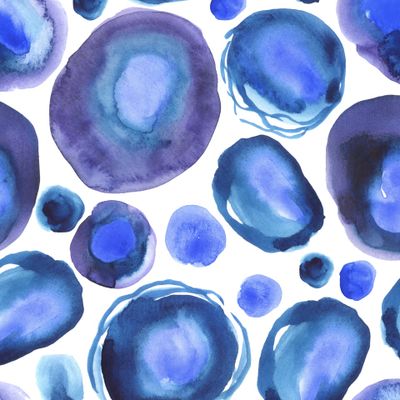 Синие акварельные пятна агат