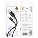 Шнур Type-C--Type-C BOROFONE BX111 PD 60W 1-метр 3А черный