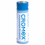 Батарейки алкалиновые "пальчиковые" комплект 12 шт. CROMEX Alkaline AA (LR6 15A) спайка (5 штук в упаковке)