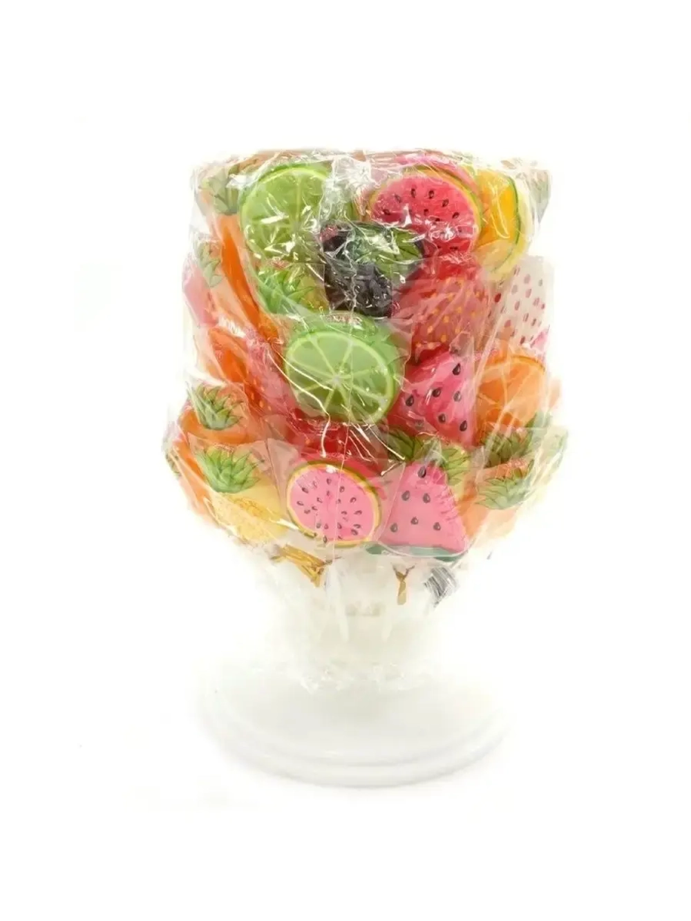 Леденцы на палочке фруктовый букет 60шт*15гр