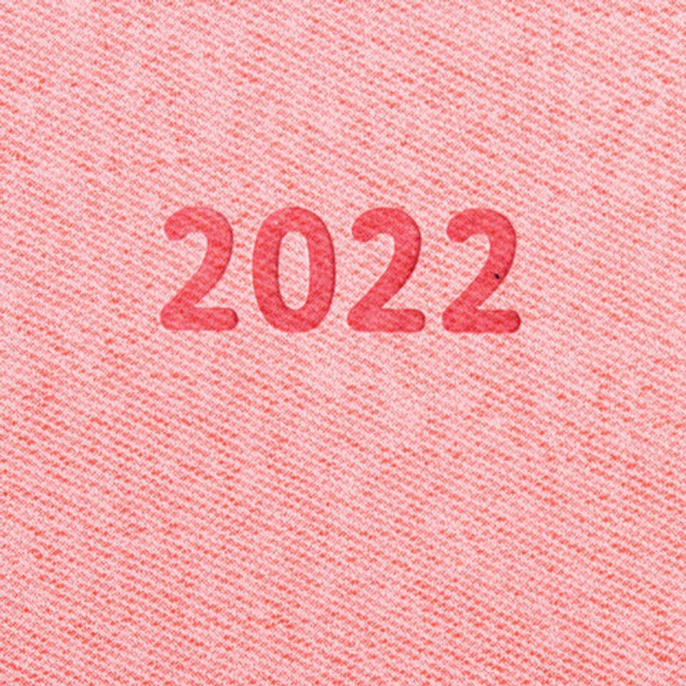 Ежедневник датированный 2022 А5 138x213 мм BRAUBERG "Mosaic", под кожу, карман для ручки, розовый, 112801