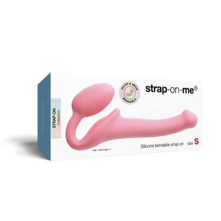 Гибкий страпон Strap-on-me Semi-Realiste BENDABLE ROSE, S
