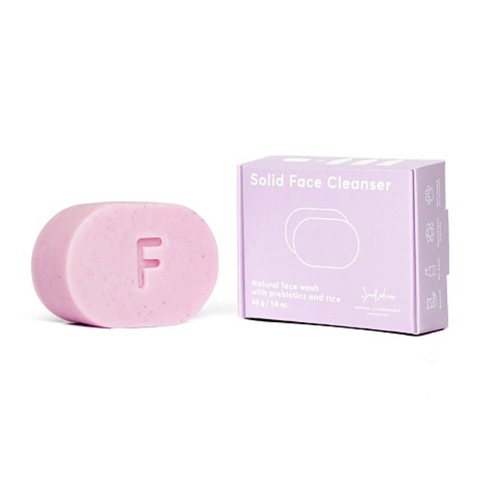 Твердое умывание для лица “С пудрой риса и пребиотиками”, 50 гр (Smorodina)