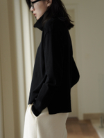 Свитер с высоким воротником (чёрный)