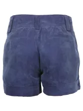 Синие бархатные шорты REMIX