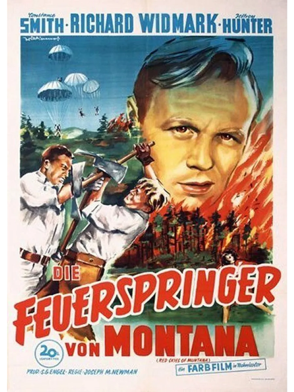 Красное небо Монтаны (1952) (DVD-R)