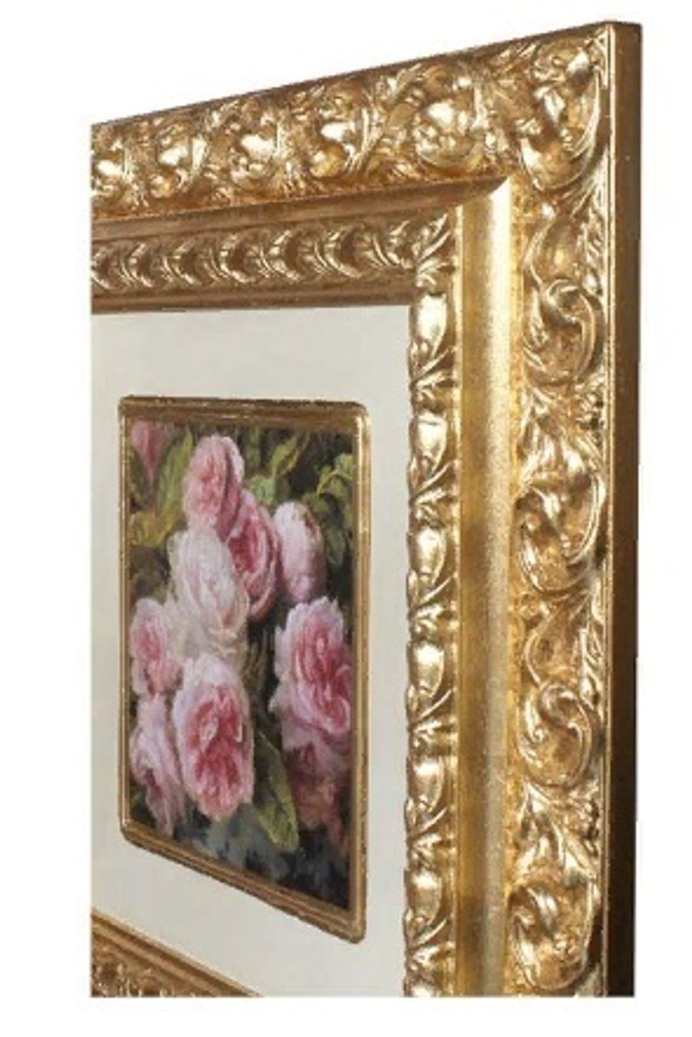 Картина "Розы в золотой раме"