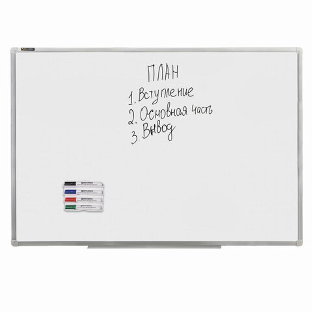 Держатель магнитный для 4 маркеров для доски (130х152 мм), BRAUBERG "Standard", 237092