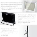 STAYER LED-MAX, 200 Вт, 6500K, IP 65,IP 65, светодиодный прожектор (57131-200)