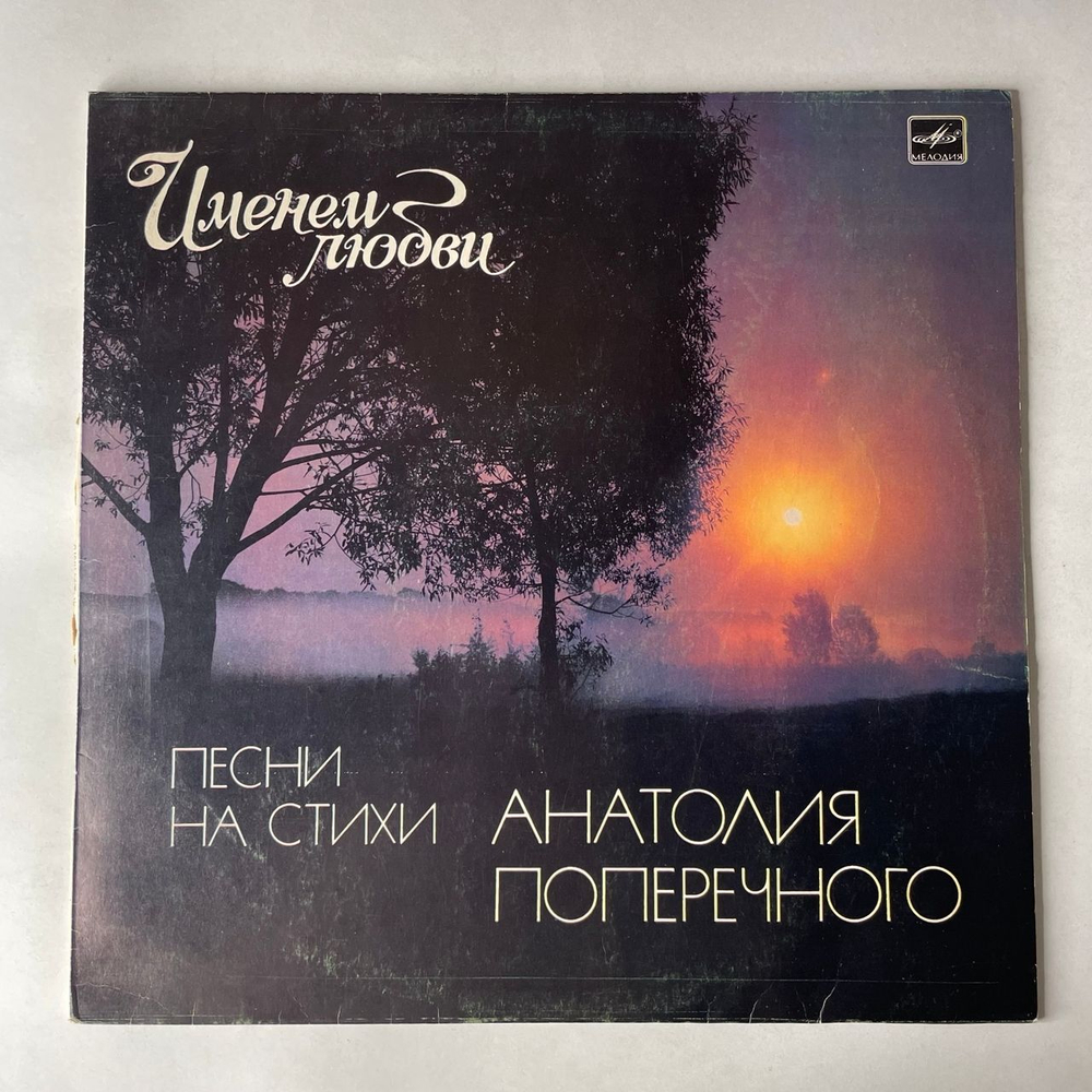 Винтажная виниловая пластинка LP Сборник Анатолий Поперечный, Именем Любви (СССР 1984) (Сябры, Оризонт, Земляне)